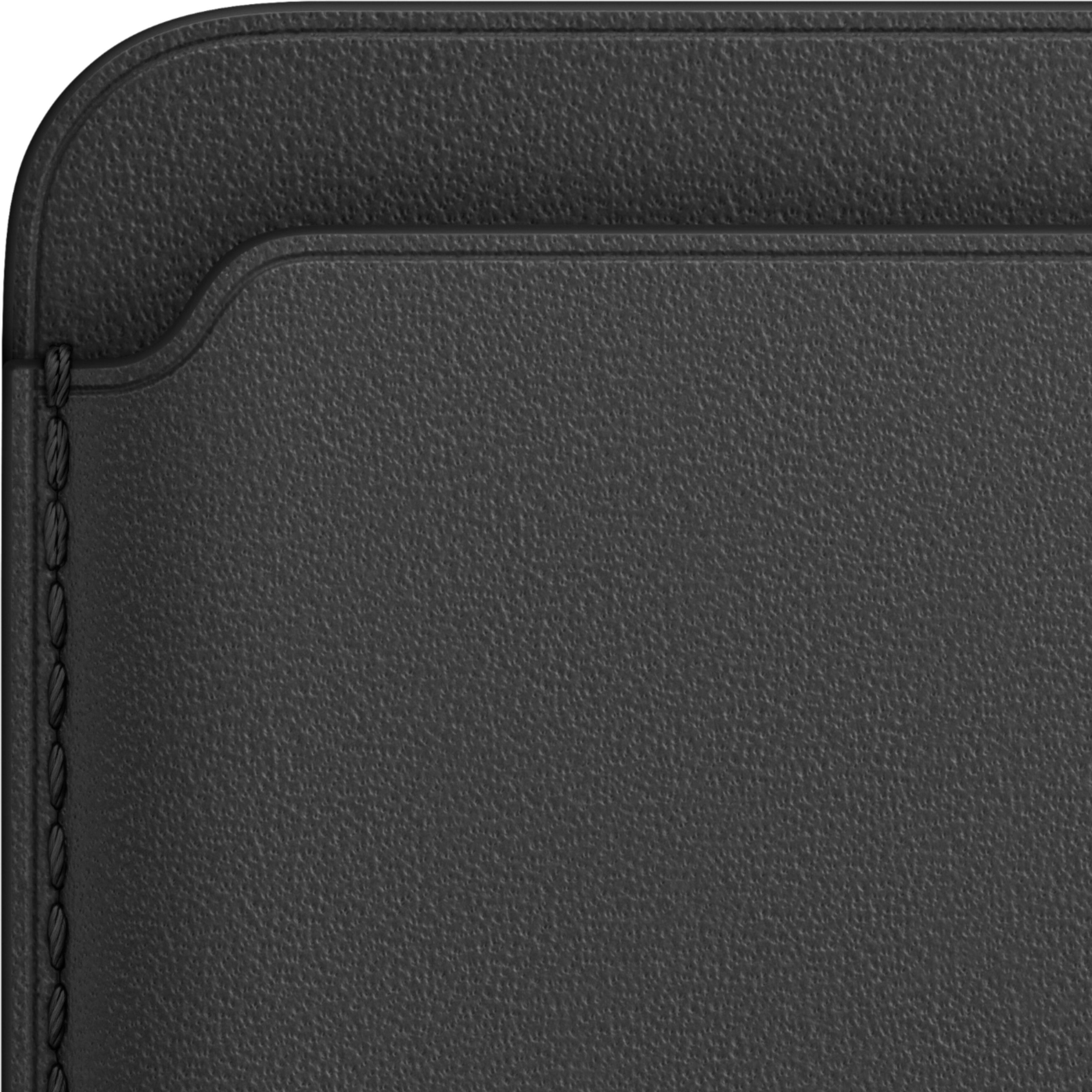 Alt View 11. Apple - iPhone® Leather Wallet with MagSafe - Black.