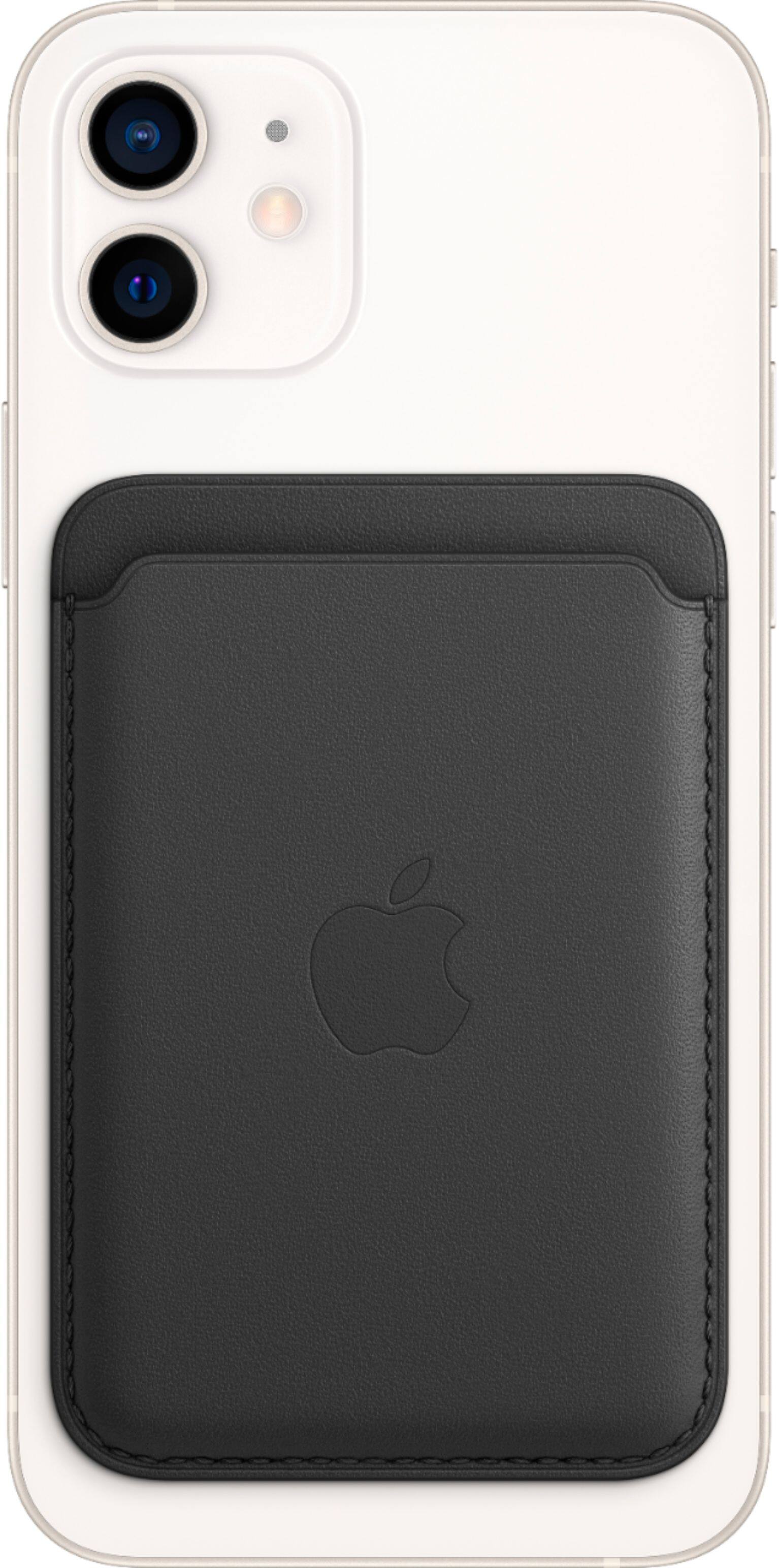 Alt View 12. Apple - iPhone® Leather Wallet with MagSafe - Black.
