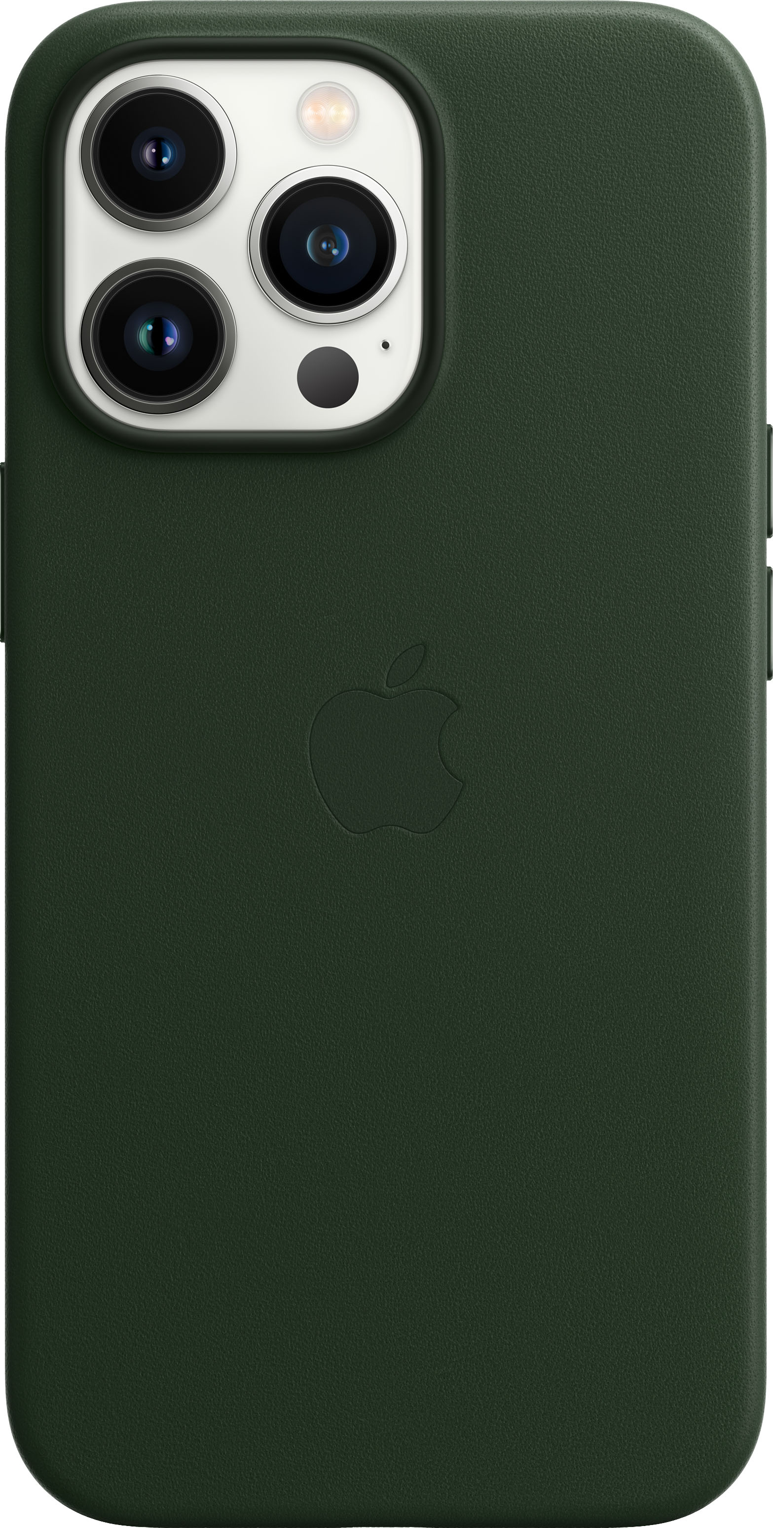 Apple - iPhone 13 Pro Leather Case with MagSafe - Sequoia Green
