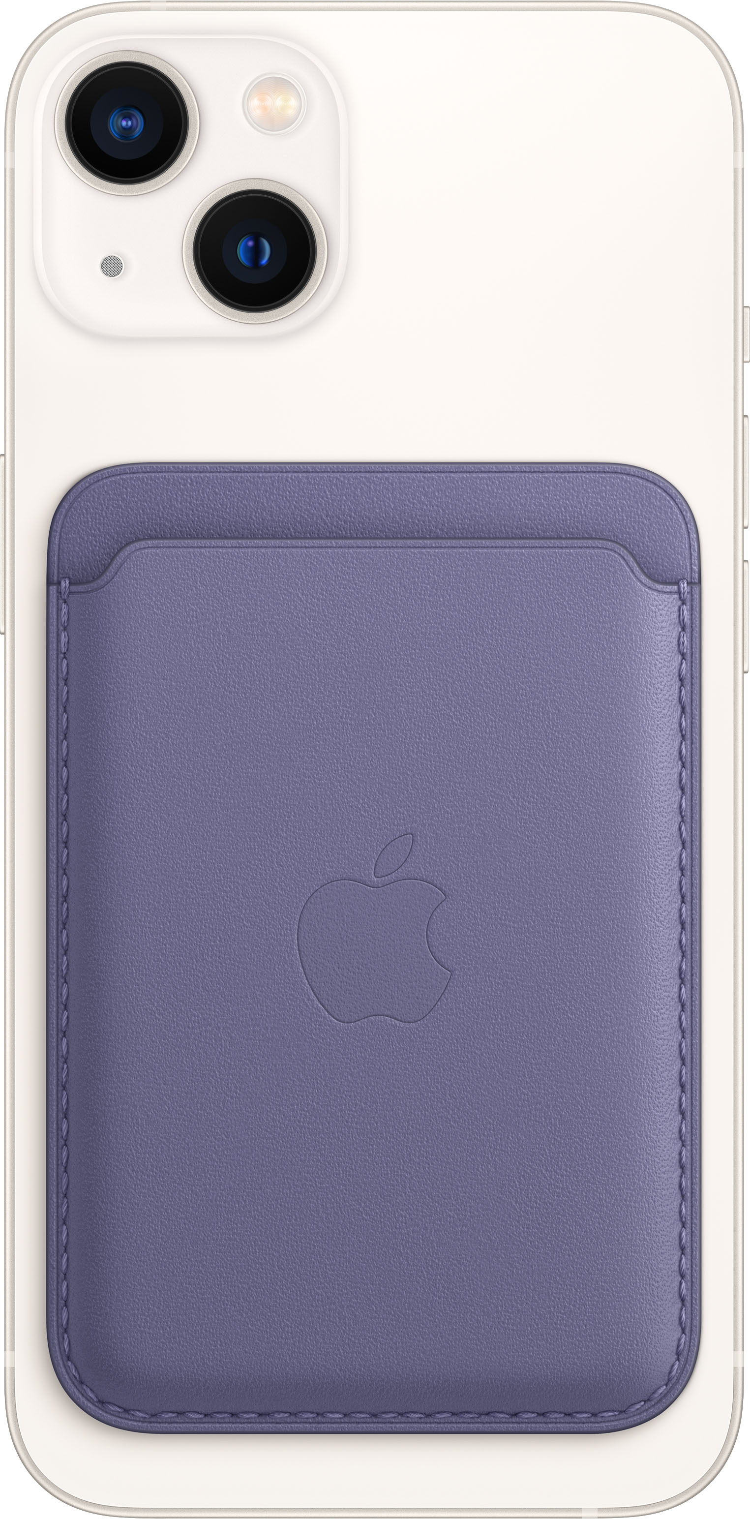 Best Buy: Apple iPhone Leather Wallet with MagSafe Wisteria MM0W3ZM/A