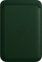 Apple - iPhone® Leather Wallet with MagSafe - Sequoia Green - Front_Zoom