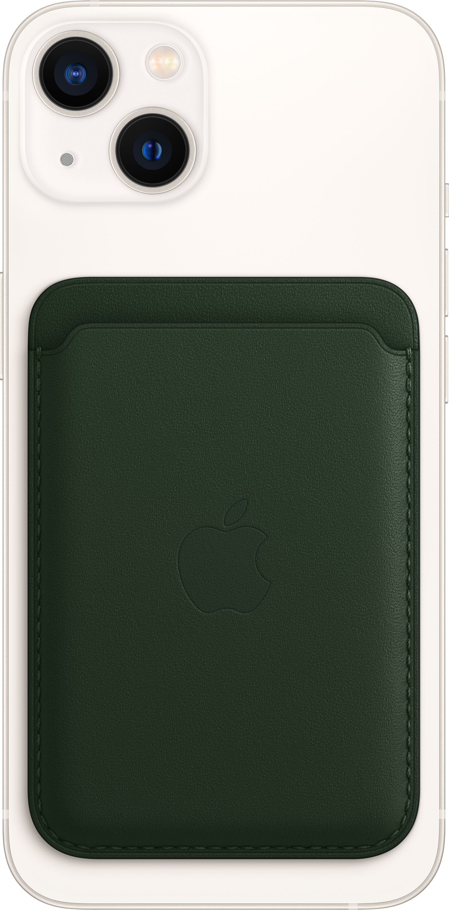 Leather Wallet Magsafe Forest Green