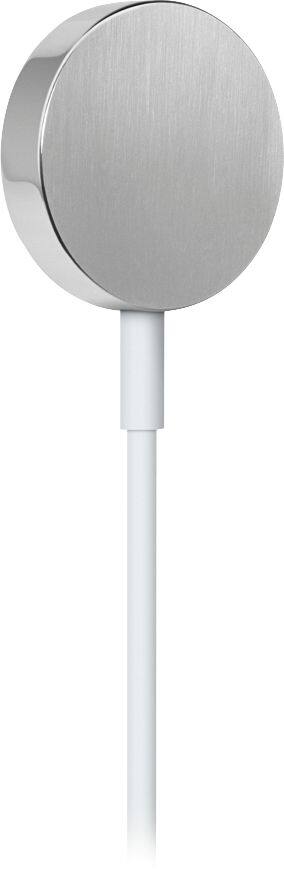 1' Magnetic Charging Cable for Apple Watch - White-Angle_Standard 