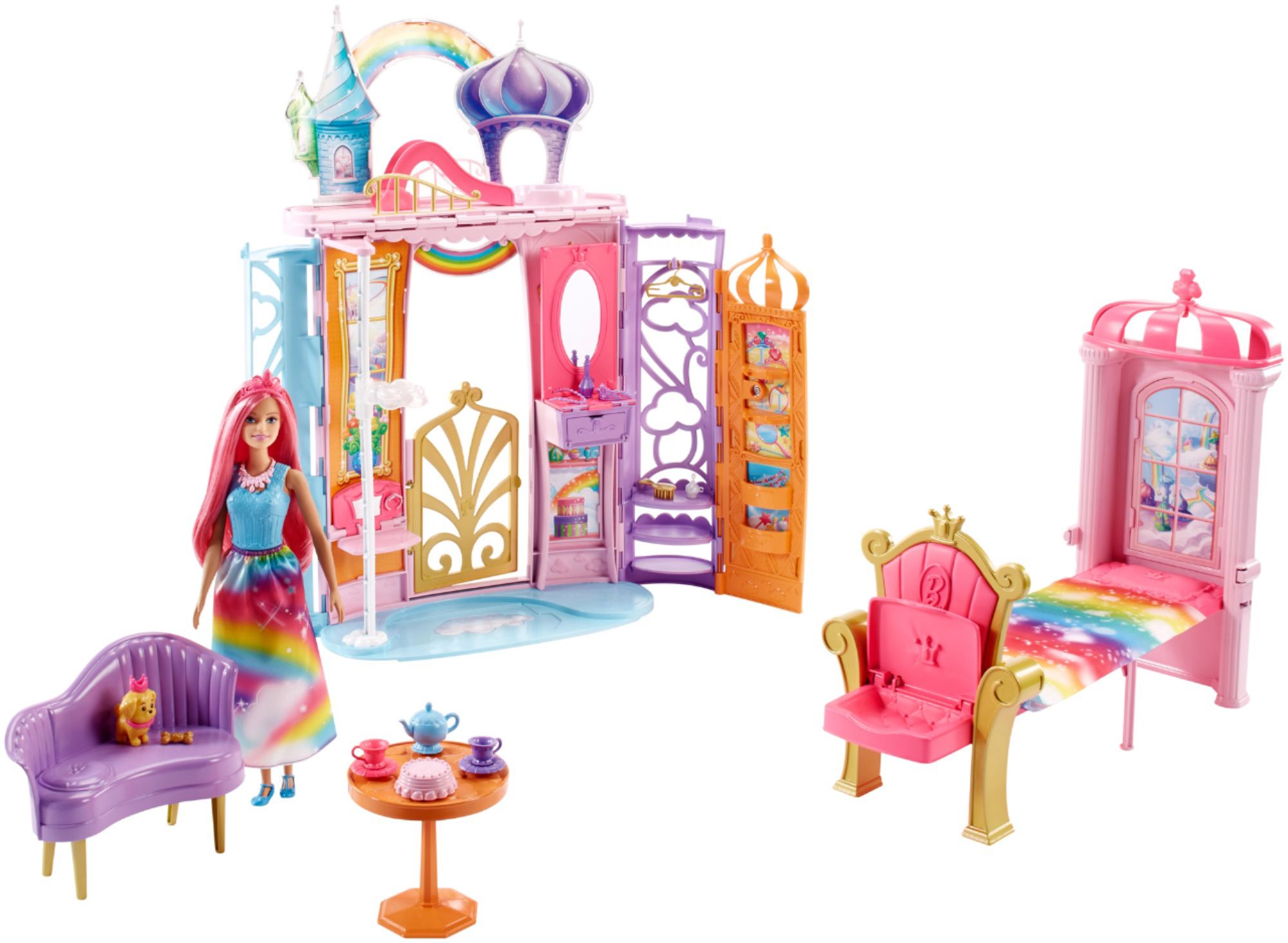 Best Buy: Barbie Dreamtopia Rainbow Cove Castle Play Set FRB15