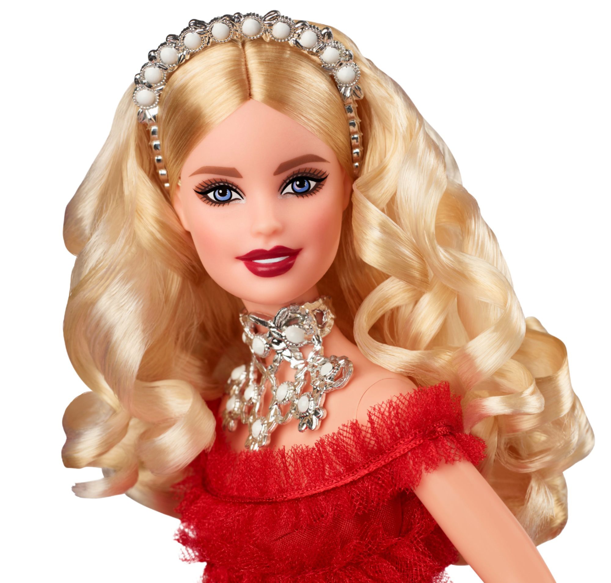 Best Buy: Barbie 2018 Holiday Doll Red FRN69