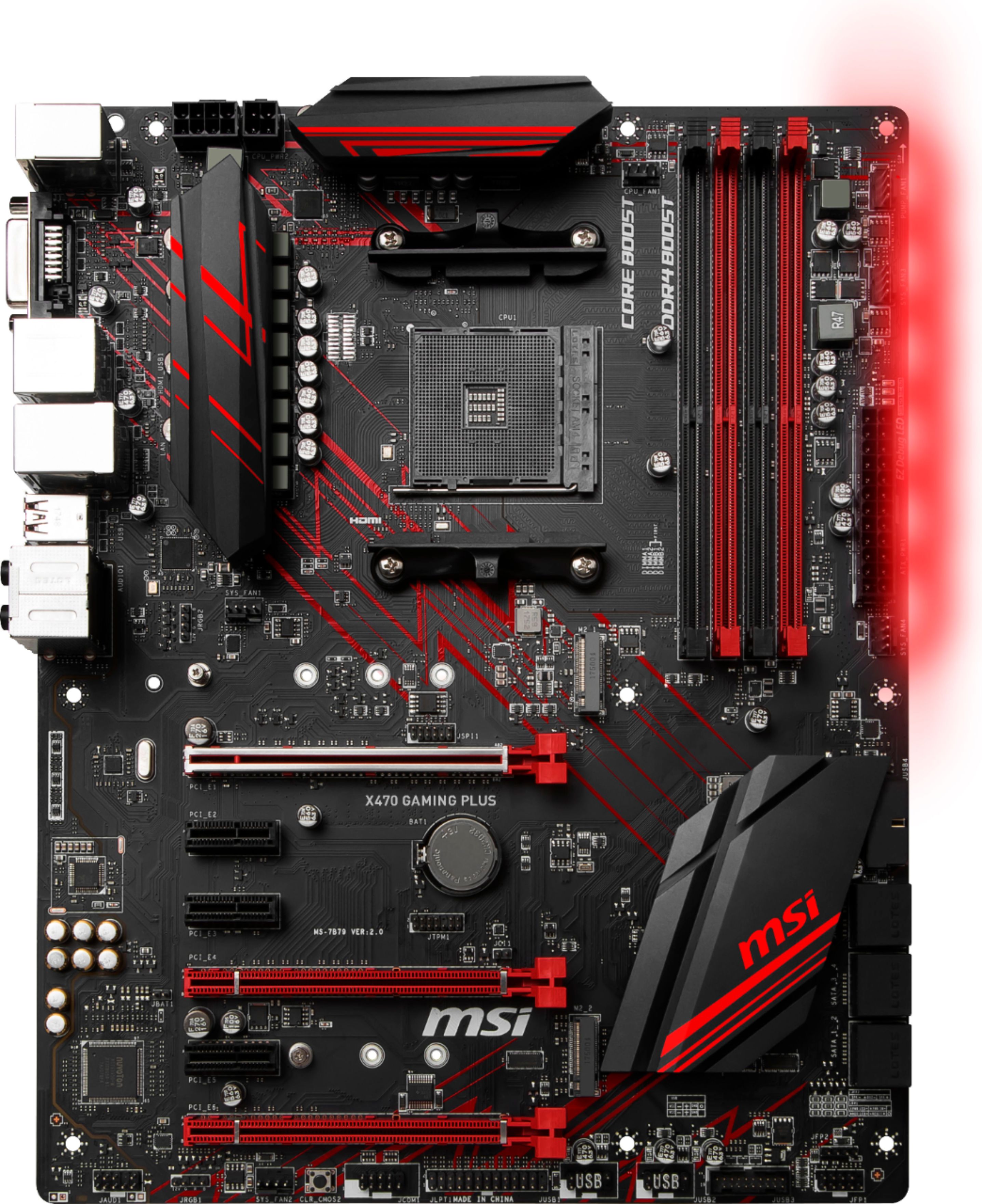 Best Buy: MSI X470 GAMING PLUS (Socket AM4) USB 3.1 Gen 1 AMD