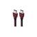 Angle. AudioQuest - Cherry Cola 82' Active Optical 18Gbps HDMI Cable - Black/Red.