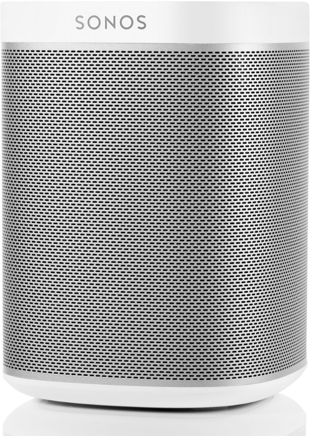Left View: Sonos - Geek Squad Certified Refurbished PLAY:1 Wireless Speaker for Streaming Music - White