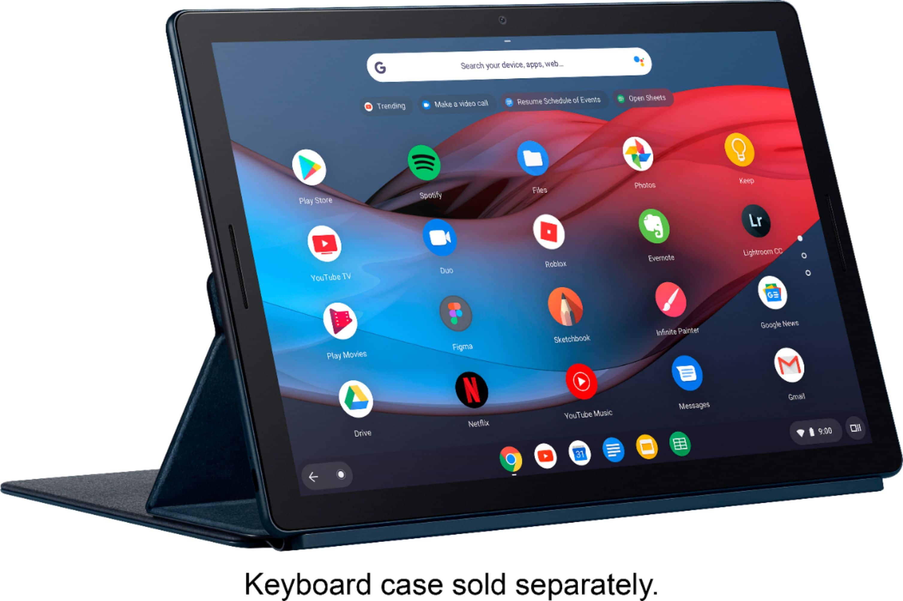 Alt View 15. Google - Pixel Slate 12.3" - Tablet - 128GB - Midnight Blue.