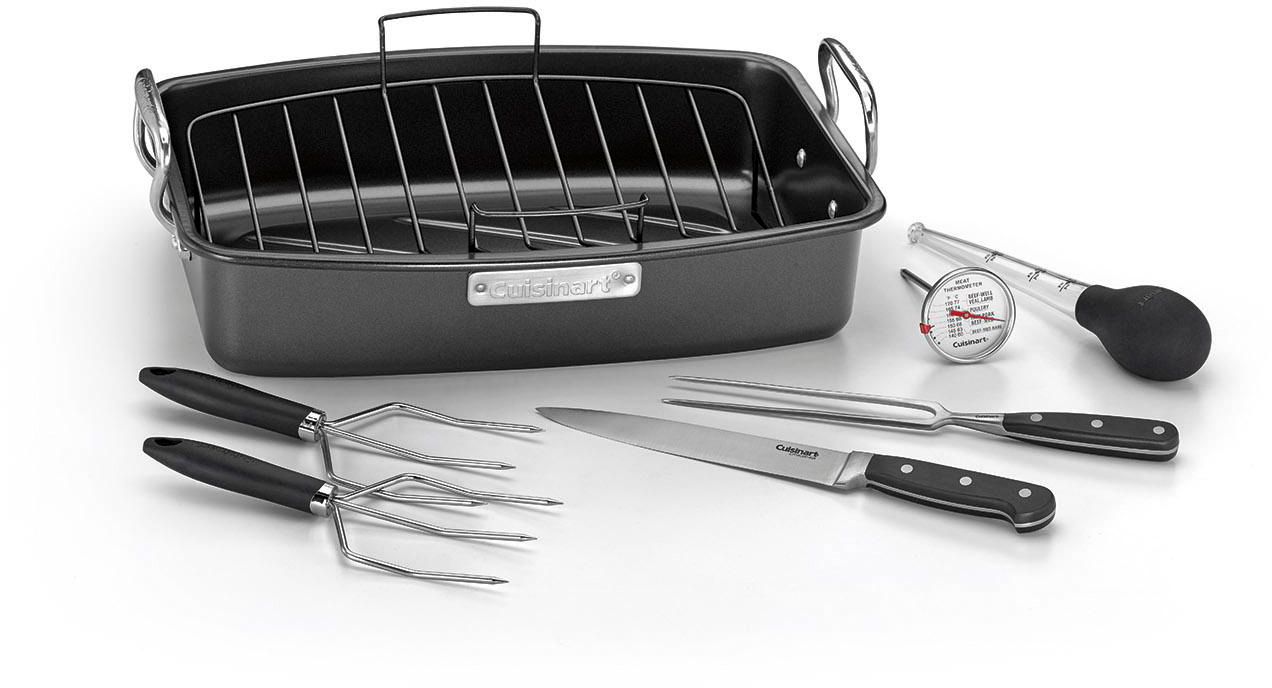Cuisinart ASR-1713V Ovenware Classic Collection 17-by-13-Inch Roaster with Removable Rack 