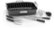 Angle Zoom. Cuisinart - Steel Nonstick 17” x 13" Roaster Set with Carving Tools - Chrome.