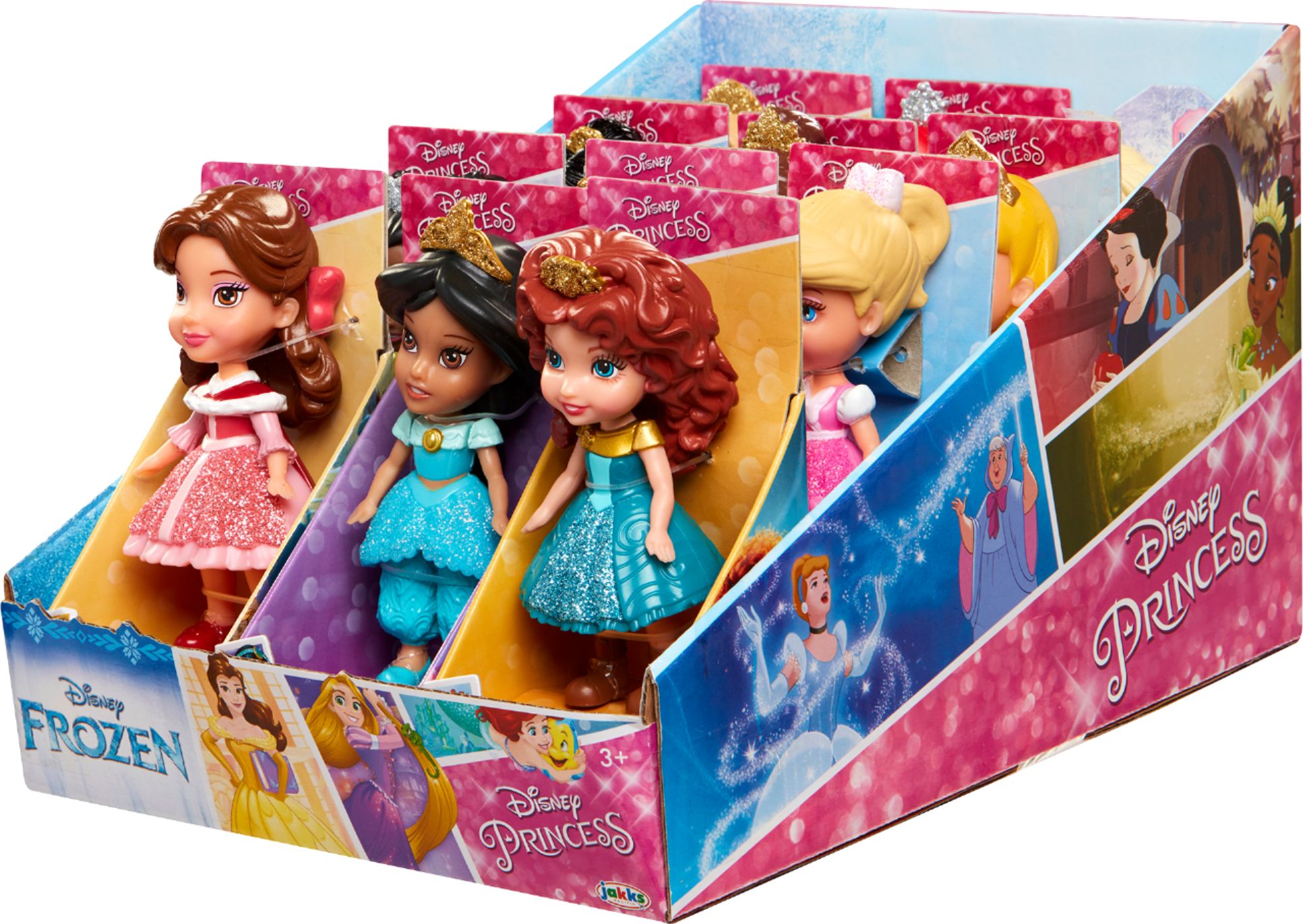 disney princess mini dolls 6 pack