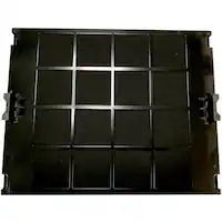 Thermador - Charcoal Filter Set for MASTERPIECE SERIES HMDW36WS Hoods - Black - Front_Zoom