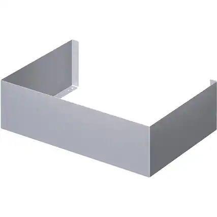 Front. Thermador - Duct Cover for PROFESSIONAL SERIES PH48HWS - Silver.