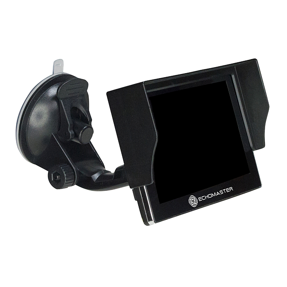 Angle View: EchoMaster - 5” Dash Mount Digital Slim TFT/LCD Monitor - Black
