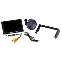 EchoMaster - 5” Dash Mount Digital Slim TFT/LCD Monitor - Black - Front_Zoom