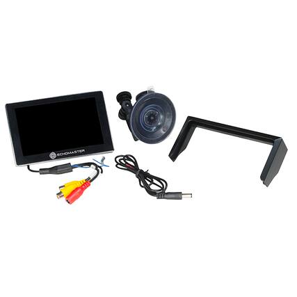 Front. EchoMaster - 5” Dash Mount Digital Slim TFT/LCD Monitor - Black.