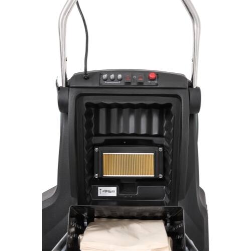 Alt View 4. Dapper Supply - Commercial Corded Wide Area Vacuum Cleaner 26 Path 9 Gallon Tank Cleans 10000 Sq Ft Hr 110V Ideal - Grey.