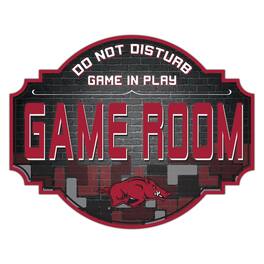 Fan Creations - Arkansas Razorbacks 12'' Game Room Tavern Sign - Multicolor