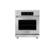 Front. Dacor - 5.2 Cu. Ft. Self-Cleaning Freestanding Electric Induction Convection Range - Stainless Steel.