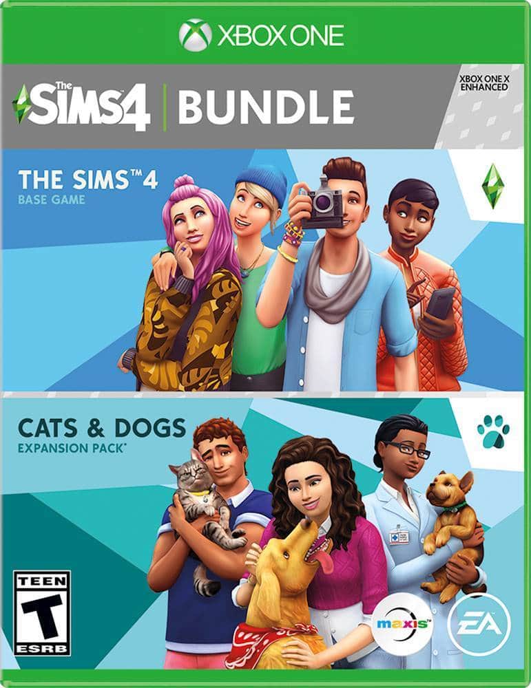 Front. Electronic Arts - The Sims 4 Plus Cats and Dogs Bundle.