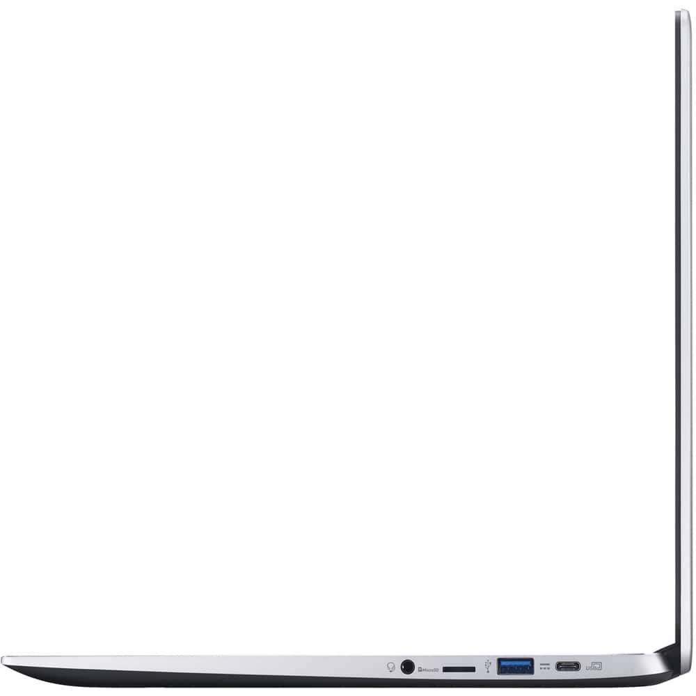 Angle View: Acer - 15.6" Refurbished Touch-Screen Chromebook - Intel Celeron - 4GB Memory - 32GB eMMC Flash Memory - Pure Silver