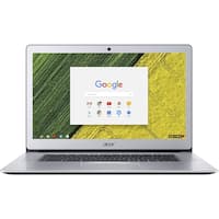 Acer - 15.6" Refurbished Touch-Screen Chromebook - Intel Celeron - 4GB Memory - 32GB eMMC Flash Memory - Pure Silver - Front_Zoom