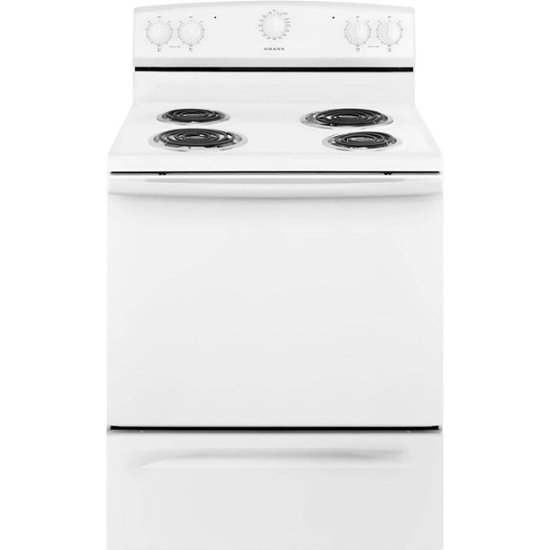 Amana 4.8 Cu. Ft. Freestanding Electric Range ACR2303MFW Best Buy