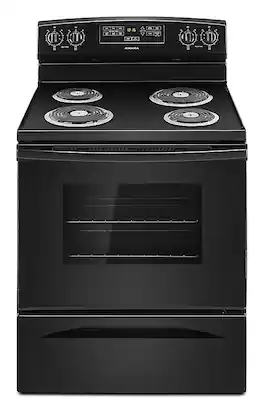 Amana - 4.8 Cu. Ft. Freestanding Electric Range - Black