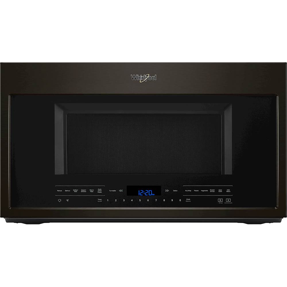 Best Buy Whirlpool 2 1 Cu Ft Over The Range Microwave With Sensor Cooking Black Wmh75021hv