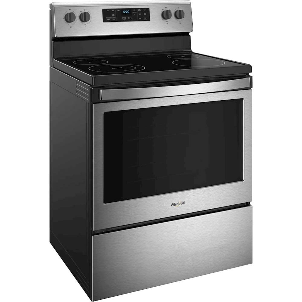 whirlpool electric self cleaning stove