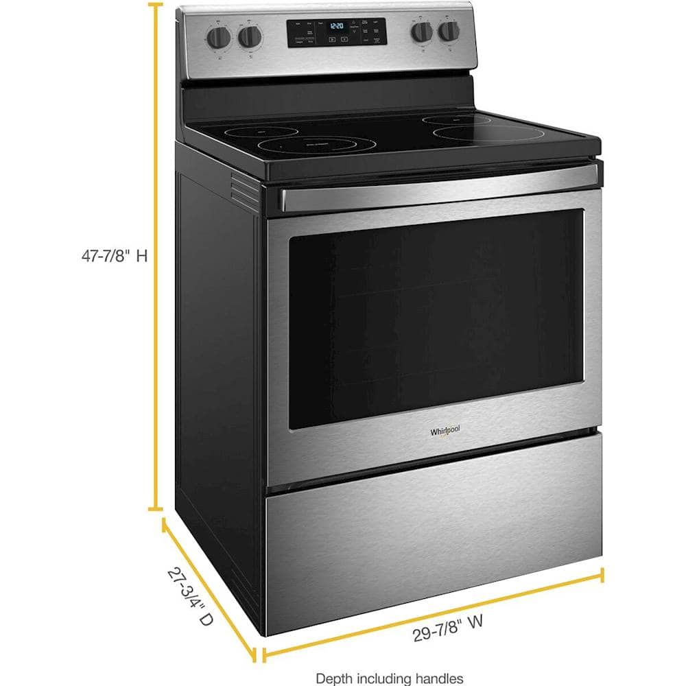 Best Buy: Whirlpool 5.3 Cu. Ft. Self-Cleaning Freestanding Electric ...