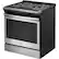 Left. Whirlpool - 4.8 Cu. Ft. Self-Cleaning Slide-In Electric Range - Stainless steel.