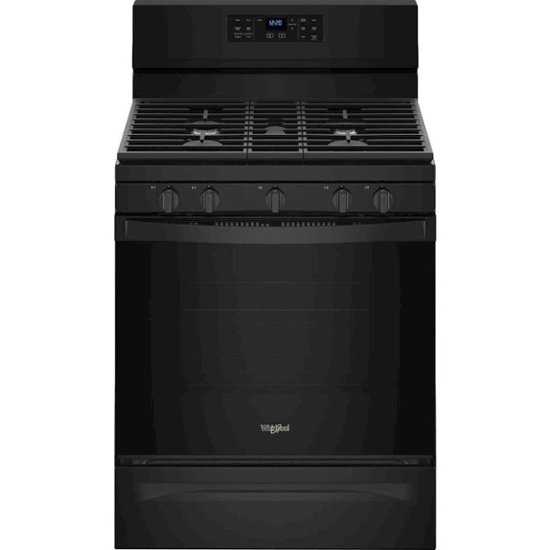 Whirlpool – 5.0 Cu. Ft. Self-Cleaning Freestanding Gas Convection Range – Black