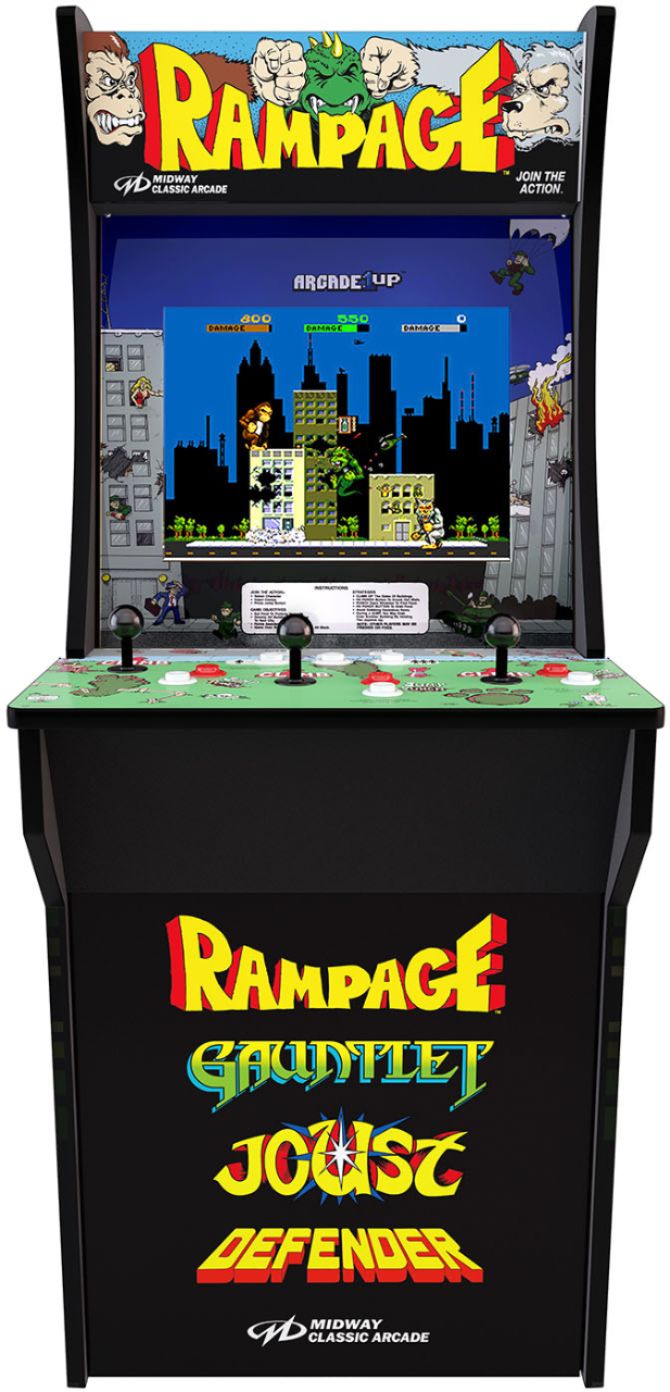 Arcade1up 'Rampage' Game Machine Review: Good Coin-Op Gaming, But Just Shy  of Greatness
