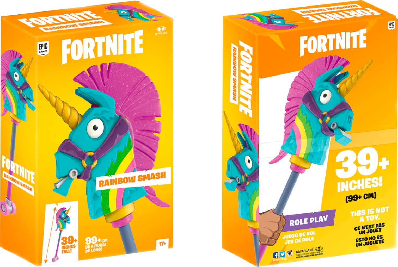 Fortnite Unicorn Toy Mcfarlane Toys Fortnite Rainbow Smash Role Play Multicolor 90021 Best Buy