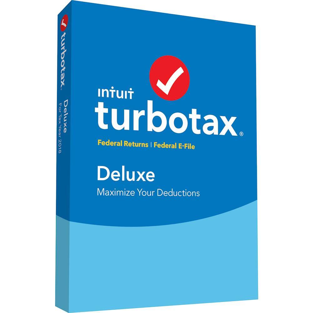 Best Buy: Intuit TurboTax Deluxe Federal + E-File 2018 INT940800F074