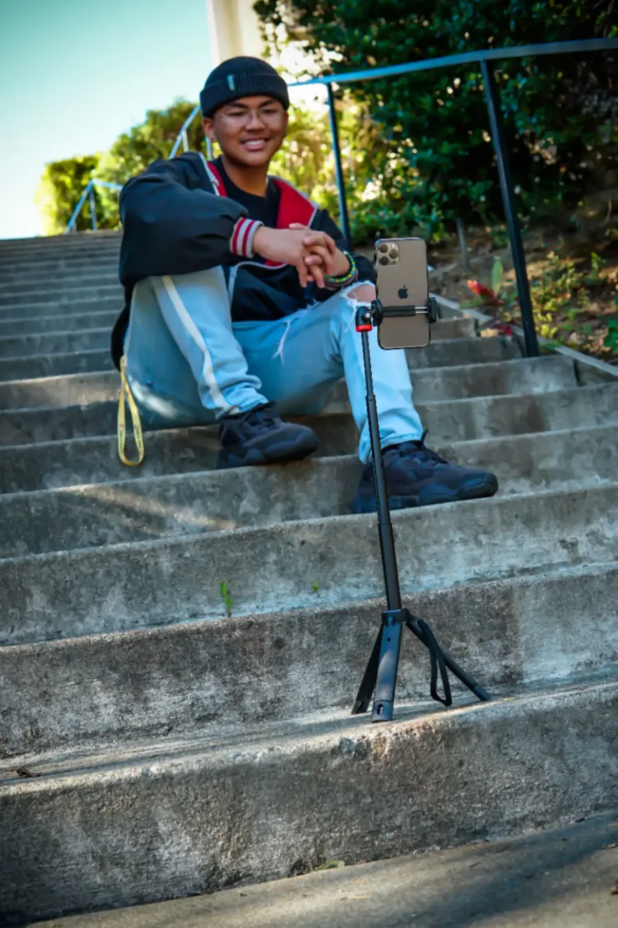 Alt View 17. JOBY - TelePod Mobile Vlogging Tripod - Black.