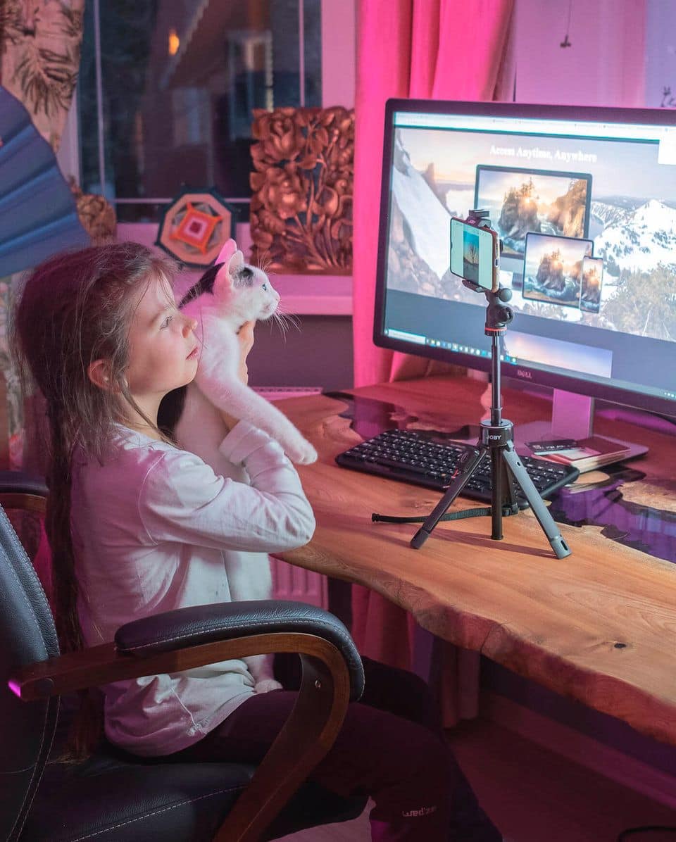 Alt View 19. JOBY - TelePod Mobile Vlogging Tripod - Black.