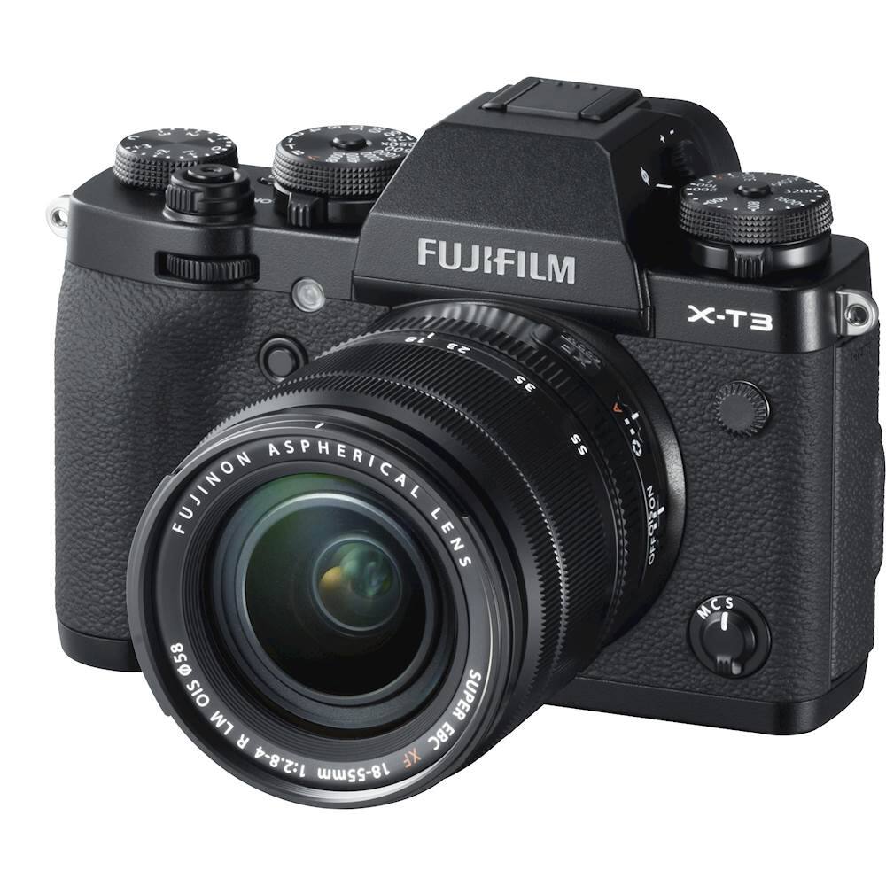 Angle. Fujifilm - X Series X-T3 Mirrorless Camera with XF18-55mm F2.8-4 R LM OIS Lens - Black.