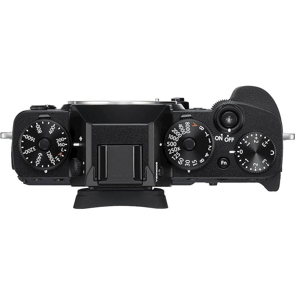 Top. Fujifilm - X Series X-T3 Mirrorless Camera (Body Only) - Black.