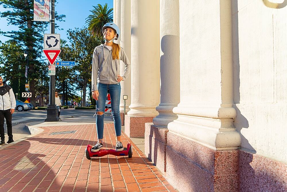 Alt View 19. Swagtron - T881 Self-Balancing Scooter - Red.