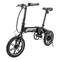 Swagtron - SwagCycle EB-5 14" Foldable Electric Bike w/30 mi Max Operating Range & 15.5 mph Max Speed - Black-Front_Standard