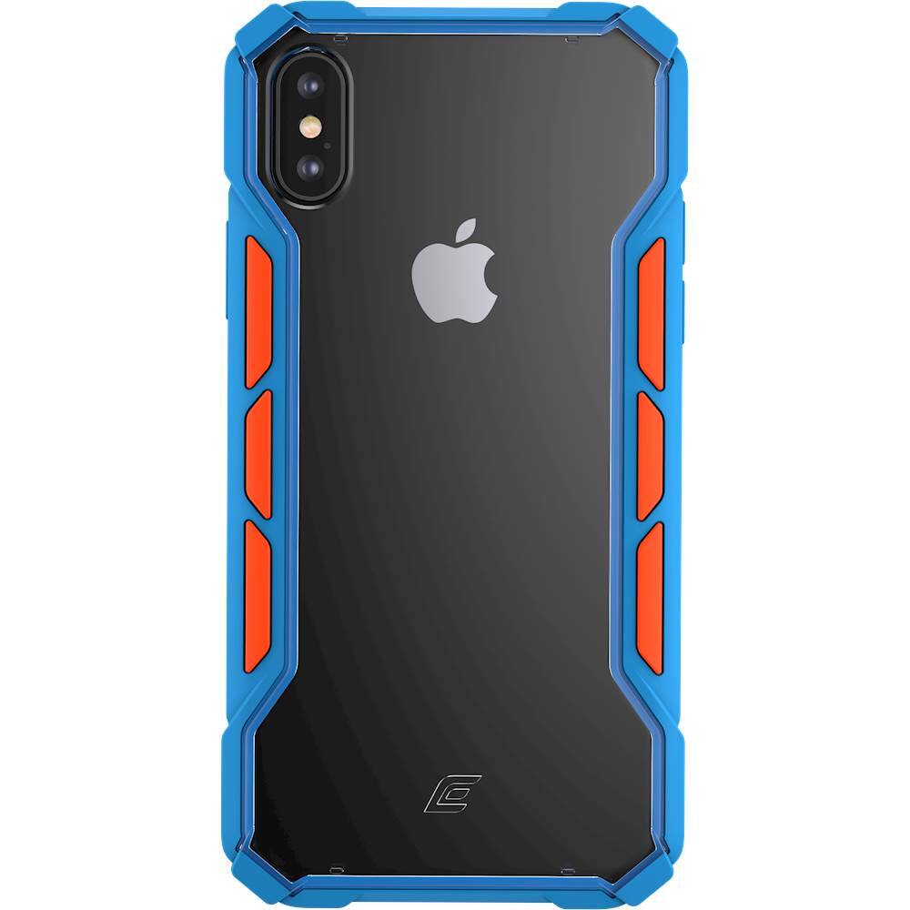 rally case for apple iphone xs max - blue/orange