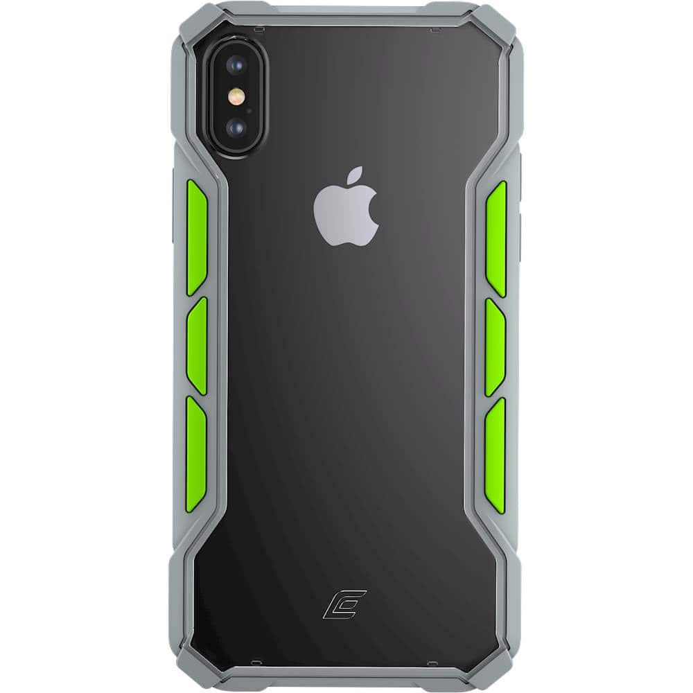 rally case for apple iphone xs max - gray/lime