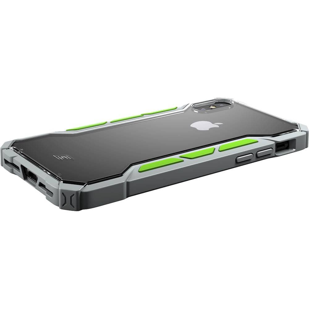 rally case for apple iphone xs max - gray/lime