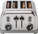 Front. Cuisinart - 4 Slice Metal Classic Toaster - Brushed Chrome.