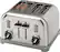 Left. Cuisinart - 4 Slice Metal Classic Toaster - Brushed Chrome.