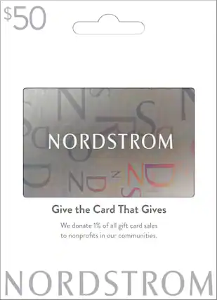Front. Nordstrom - $50 Gift Card.