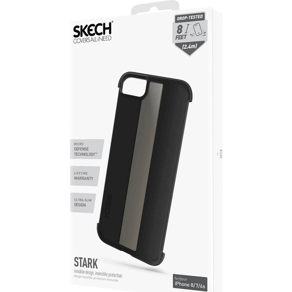 stark case for apple iphone 6s, 7 and 8 - black